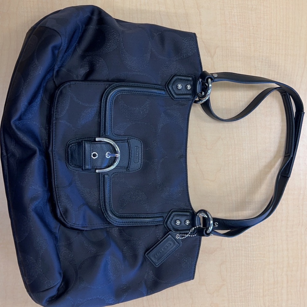 Black coach purse